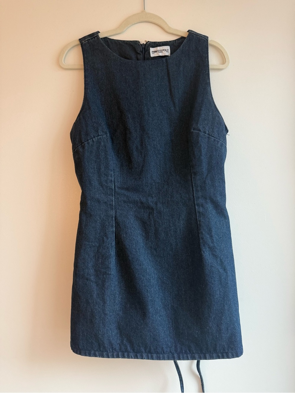 Princess Polly Ainsleigh Shift Denim Playsuit Dark Wash - Picture 4 of 6